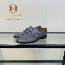 Giay luoi Gucci nam de cao hoa tiet tua rua khoa logo mau xam 3