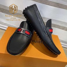 Giay luoi Louis Vuitton nam mau den ven hoa tag do mui nhon 2
