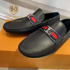 Giay luoi Louis Vuitton nam mau den ven hoa tag do mui nhon 7