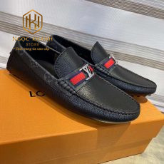 Giay luoi Louis Vuitton nam mau den ven hoa tag do mui nhon 8