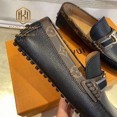 Giay luoi Louis Vuitton nam mau den vienn hoa nau tag ghi mui nhon 2