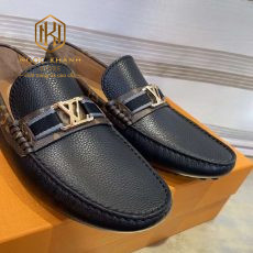 Giay luoi Louis Vuitton nam mau den vienn hoa nau tag ghi mui nhon 5