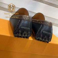 Giay luoi Louis Vuitton nam mau den vienn hoa nau tag ghi mui nhon 6