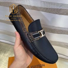 Giay luoi Louis Vuitton nam mau den vienn hoa nau tag ghi mui nhon 7