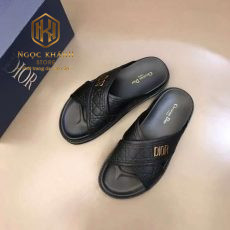 dep dior nam quai cheo mau den khoa logo chu lech 8