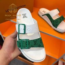 dep louis vuitton nam mau trang phoi xanh hoa tiet hoa hai quai cai khoa 1