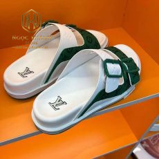 dep louis vuitton nam mau trang phoi xanh hoa tiet hoa hai quai cai khoa 2