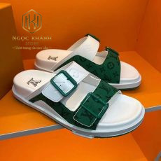 dep louis vuitton nam mau trang phoi xanh hoa tiet hoa hai quai cai khoa 3