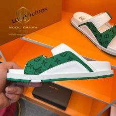 dep louis vuitton nam mau trang phoi xanh hoa tiet hoa hai quai cai khoa 4