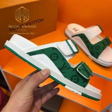 dep louis vuitton nam mau trang phoi xanh hoa tiet hoa hai quai cai khoa 9
