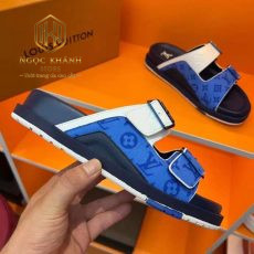 dep louis vuitton nam mau xanh duong hoa tiet hai quai cai khoa 2