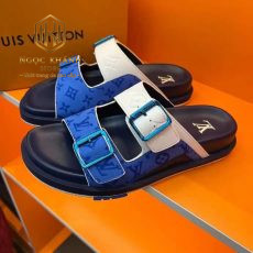 dep louis vuitton nam mau xanh duong hoa tiet hai quai cai khoa 4