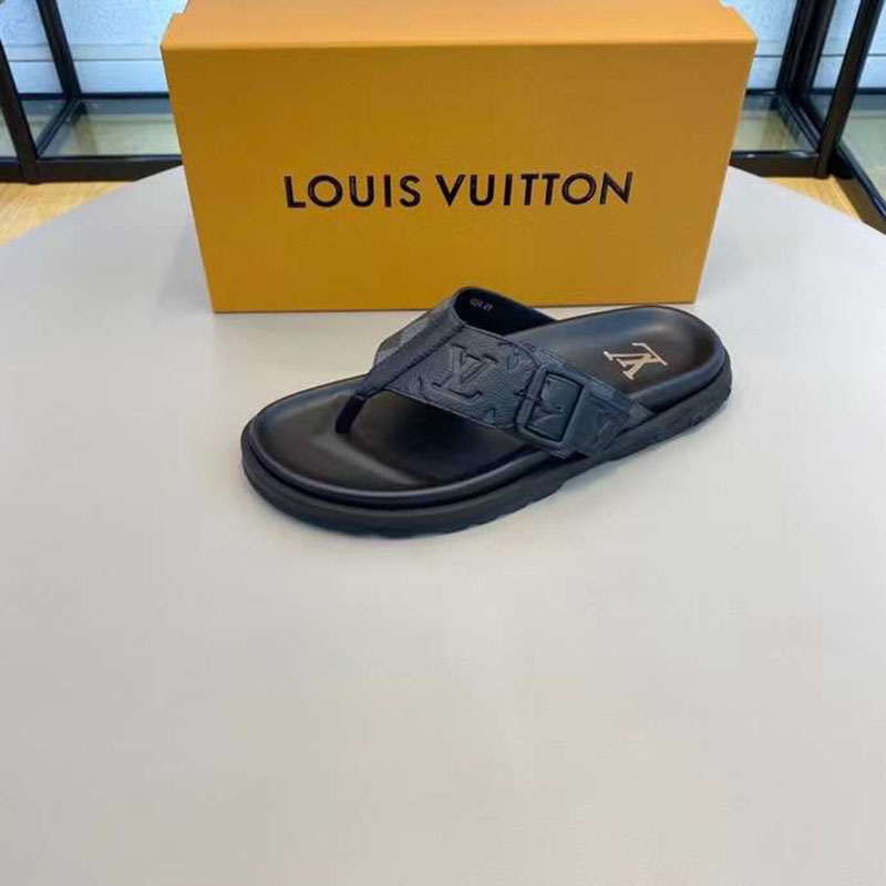 DEP NAM LOUIS VUITTON XO NGON MAU DEN HOA TIET HOA CHIM DLV63 33