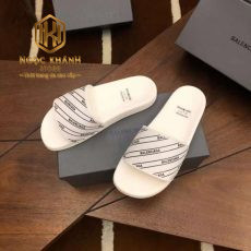 Dep balenciaga nam mau trang hoa tiet chu logo den 8 1