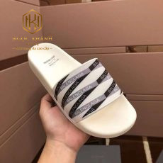 Dep balenciaga nam mau xanh hoa tiet phoi chu logo den 2