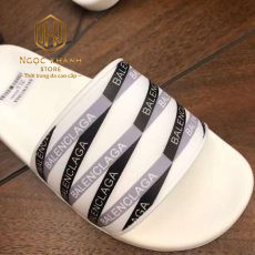 Dep balenciaga nam mau xanh hoa tiet phoi chu logo den 5