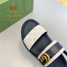 Dep gucci nam quai hau mau trang khoa logo chu g kep 5