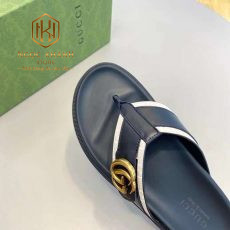 Dep gucci nam xo ngon mau den vien trang khoa chu g 5