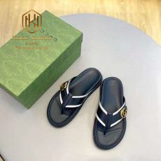 Dep gucci nam xo ngon mau den vien trang khoa chu g 8