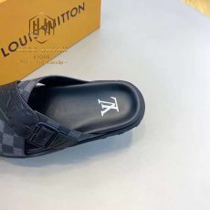 Dep louis vuitton nam quai cheo mau den hoa tiet hoa chim 2