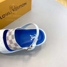 Dep louis vuitton nam quai hau de xanh hoa tiet caro xam 7