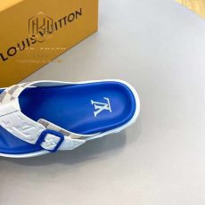 Dep louis vuitton nam xo ngon de xanh hoa tiet caro xam 2