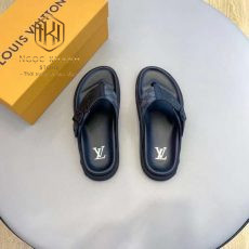 Dep louis vuitton nam xo ngon mau den hoa tiet hoa chim 10