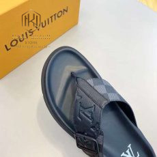Dep louis vuitton nam xo ngon mau den hoa tiet hoa chim 2