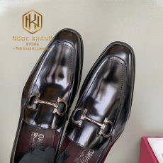 giay luoi salvatore ferragamo nam mau den da bong hoa tiet khoa trang 4