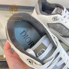 giay nam dior buoc day mau trang phoi xam hoa tiet got chu like auth 4