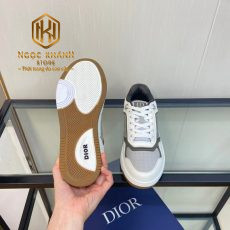 giay nam dior buoc day mau trang phoi xam hoa tiet got chu like auth 6 1