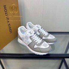 giay nam louis vuitton mau trang phoi xam hoa tiet caro 4