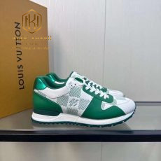 giay nam louis vuitton mau trang phoi xanh la hoa tiet caro 4