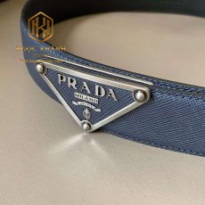 that lung prada nam mau xanh da taiga mat khoa logo tam giac 7