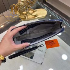 vi hermes nam cam tay logo chu h vien chi trang dang khoa so mau xanh 3