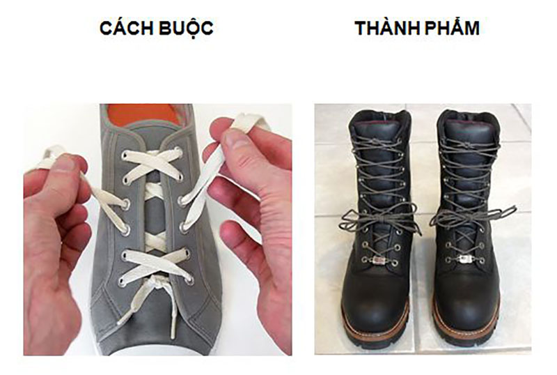 Cách buộc dây giày nam đẹp