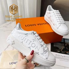 giay nam louis vuitton mau trang hoa tiet logo xam 8 1