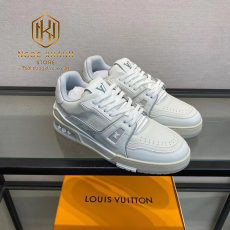 giay nam louis vuitton mau trang hoa tiet got so lv Trainer Sneaker 5