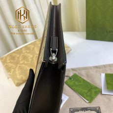 vi gucci nam cam tay mau be hoa tiet logo soc xanh do 6