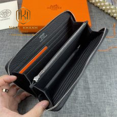 vi hermes nam dang dai mau den da nhan hoa tiet logo noi 8