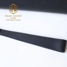 vi nam louis vuitton mau den da nhan hoa tiet logo dang ngang 3