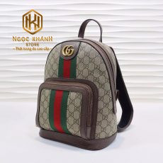 ba lo gucci nam mau nau be hoa tiet in logo soc xanh do 8 1