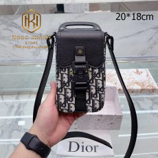 Túi đeo chéo Dior Oblique Bag siêu cấp da bò màu đen size 16cm  CD93306   Túi Xách Nữ Túi Xách Đẹp Túi Xách Giày Dép Nữ  Bước Thời Trang