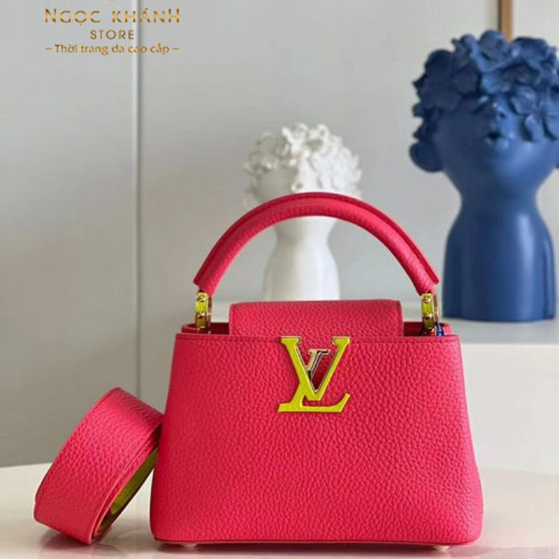tui xach nu louis vuitton capucines bb mau hong da nhan khoa logo vang 4 500x666 2