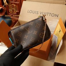 tui xach nu louis vuitton pochette mini mau nau hoa tiet hinh 6