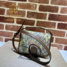 tui xach nu gucci mini shoulder bag mau xam ghi hoa tiet diem hoa 2 1