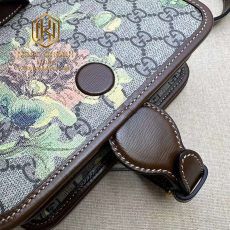 tui xach nu gucci mini shoulder bag mau xam ghi hoa tiet diem hoa 4