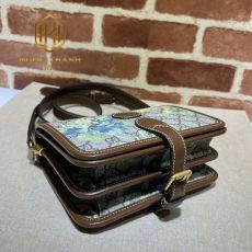 tui xach nu gucci mini shoulder bag mau xam ghi hoa tiet diem hoa 7