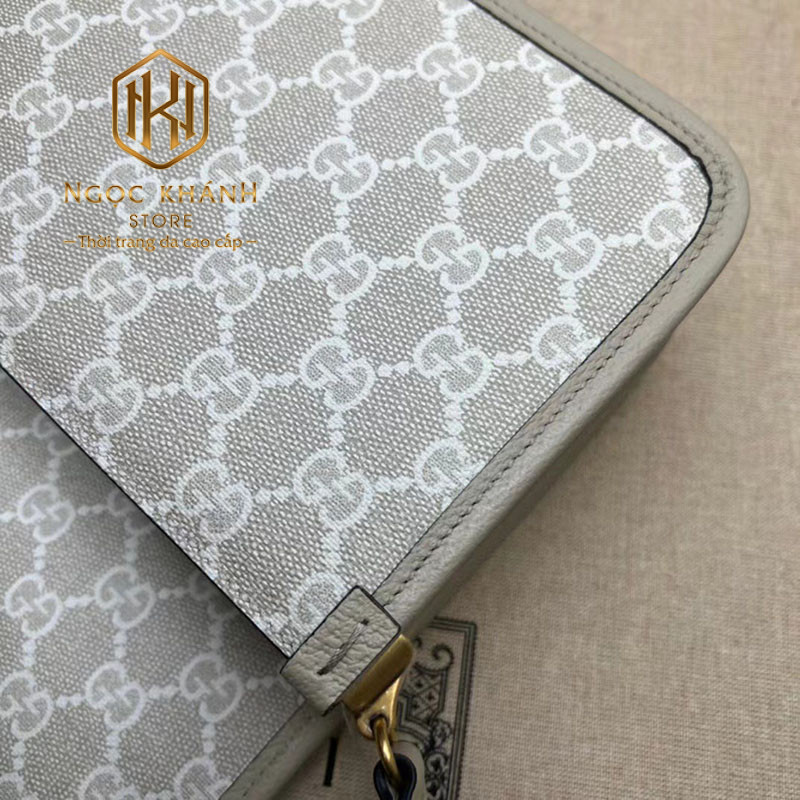 TÚI XÁCH NỮ GUCCI MINI SHOULDER BAG MÀU XÁM GHI HỌA TIẾT IN LOGO TXNGC11 16 tui xach nu gucci mini shoulder bag mau xam ghi hoa tiet in logo 8 1