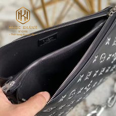 tui xach nu louis vuitton coussin pm mau den hoa tiet logo trang in chim 3